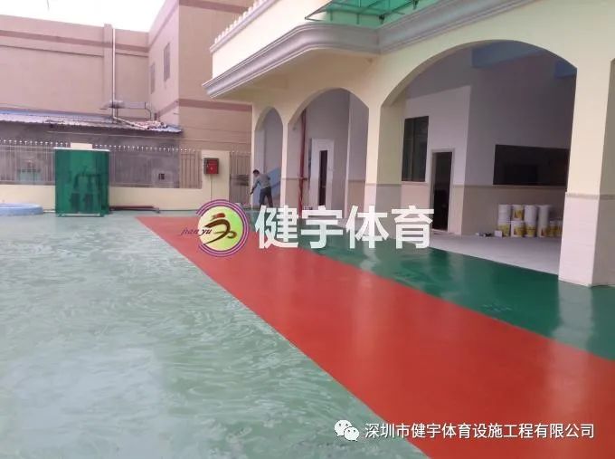 硅PU操場施工-案例工程-惠州市秋蘭幼兒園