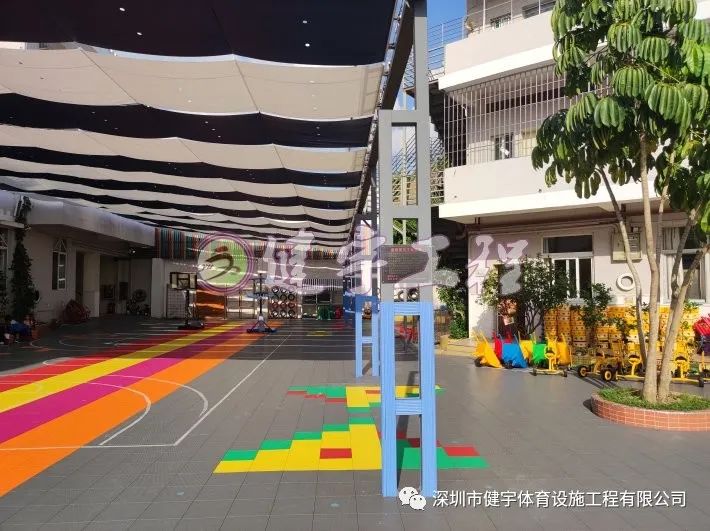 操場遮陽安裝-深圳市寶安區(qū)松崗街道霧崗幼兒園增設(shè)陽光棚遮陽工程